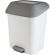 Контейнер для мусора с педалью Step 15л белый