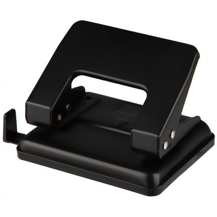 Дырокол OfficeSpace 20л., металлический, черный, с линейкой Дырокол OfficeSpace 20л., металлический, черный, с линейкой