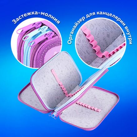 Пенал ПИФАГОР, 3 отделения, ламинированный картон, 19х11 см, "Sweet Dreamer", 271545 Пенал ПИФАГОР, 3 отделения, ламинированный картон, 19х11 см, "Sweet Dreamer", 271545