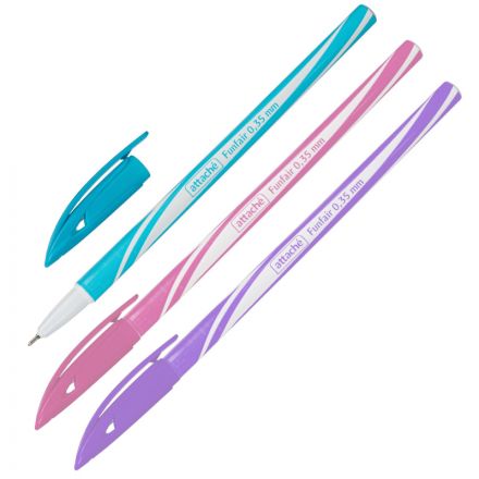 Ручка шариковая неавтомат. Attache Funfair масл,синий,ассорт Ручка шариковая неавтомат. Attache Funfair масл,синий,ассорт