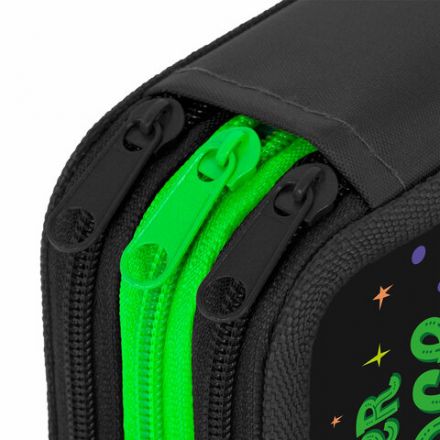 Пенал ПИФАГОР, 3 отделения, ламинированный картон, 19х11 см, "Outer space", 273488