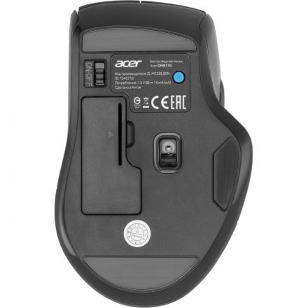 Мышь компьютерная Acer OMR170 black (1600dpi) wireless USB(ZL.MCEEE.00N)