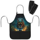 Фартук с нарукавниками для уроков труда BRAUBERG KIDS, 2 кармана, регулировка по росту, 46x54 см, "Dino chase", 273760