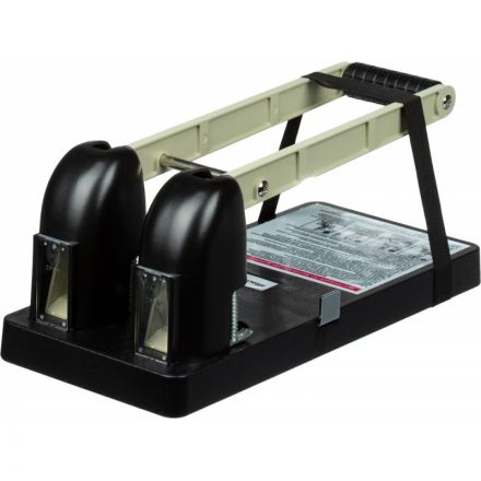 Дырокол мощный до 150 листов черный/серый