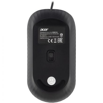Мышь компьютерная Acer OMW122 black (1200dpi) USB(ZL.MCEEE.00V)