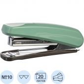 Степлер Комус  Elegans(№10) 1111 фисташковый до20л. антистеп