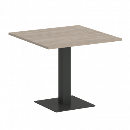 Home Office Стол квадратный VR.SP-5-90.2 Дуб аттик/Антрацит металл 900*900*753 Home Office Стол квадратный VR.SP-5-90.2 Дуб аттик/Антрацит металл 900*900*753