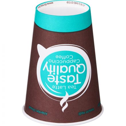 Стакан одноразовый бум. HB70-210 Taste Quality ВЕНДИНГ 200 мл,d=70,90шт/уп