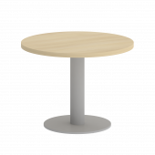 Home Office Стол журнальный круглый VR.SP-5-60.1G Акация/Серый металл 600*600*450