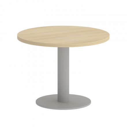 Home Office Стол журнальный круглый VR.SP-5-60.1G Акация/Серый металл 600*600*450