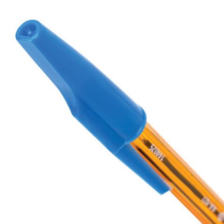 Ручка шариковая STAFF AA-927 ORANGE, СИНЯЯ, корпус тонированный оранжевый, узел 0,7 мм, линия письма 0,35 мм, 144075