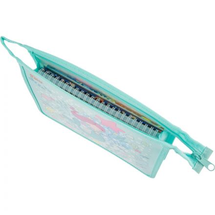 Папка для тетрадей №1School Русалка,А5, молния, пластик, ПТ-735