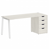 Home Office Стол письменный VR.SP-3-178.4.A Дуб наварра/Белый металл 1780*720*750 Home Office Стол письменный VR.SP-3-178.4.A Дуб наварра/Белый металл 1780*720*750