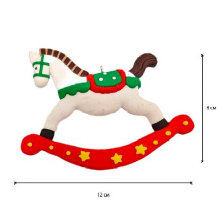 Украшение елочное (1 шт.) "Xmas Toys" 11х9,5 см, полимерная глина, ассорти 5 дизайнов, ЗОЛОТАЯ СКАЗКА, 592412