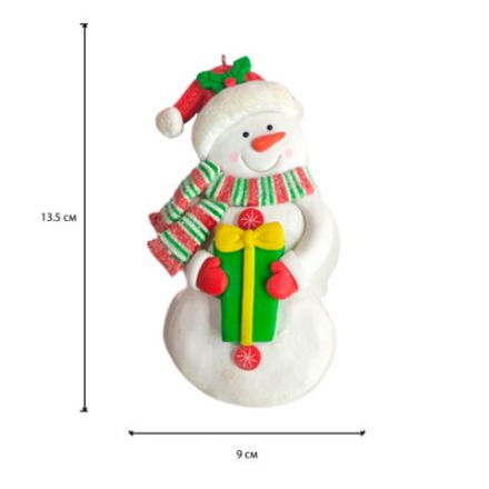 Украшение елочное (1 шт.) "Xmas Toys" 11х9,5 см, полимерная глина, ассорти 5 дизайнов, ЗОЛОТАЯ СКАЗКА, 592412