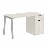 Home Office Стол письменный VR.SP-3-138.1.A Дуб наварра/Серый металл 1380*720*750