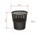 Корзина офисная 10л пластик, черная Luscan