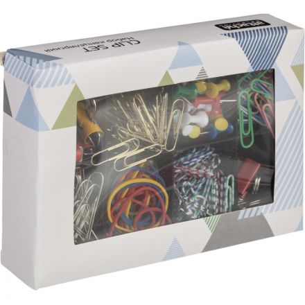 Набор канцелярский Attache Selection 8 отд.(зажимы,скрепки,банк.рез,кноп)