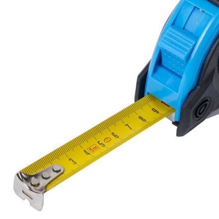 Рулетка измерительная 5 м х 19 мм, обрезиненный корпус, 3 фиксатора, RABBITEX (РАББИТЕКС) Special, 671354