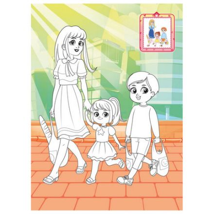 Раскраска с заданиями "Для мальчиков и девочек" с цветным фоном, А4, 16 стр., 21х29 см, АССОРТИ, ЛиС