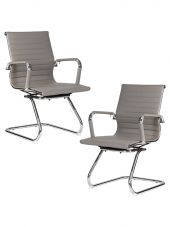 Набор 2 шт Офисное кресло для посетителей DOBRIN CODY, серый