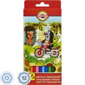 Карандаши цветные KOH-I-NOOR Крот12 цв/наб,3652012026KSRV Карандаши цветные KOH-I-NOOR Крот12 цв/наб,3652012026KSRV