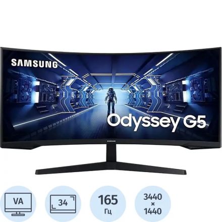 Монитор Samsung (LC34G55TWWIXCI)34/UWQHD/VA/165Hz/250cd/1ms/DP/HDMI Монитор Samsung (LC34G55TWWIXCI)34/UWQHD/VA/165Hz/250cd/1ms/DP/HDMI