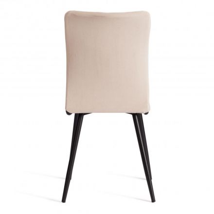 Стул обеденный La Rousse NEW, флок , бежевый/черный, 7, 45x55x93 см spb