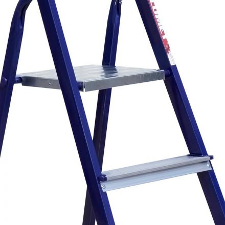 Стремянка Алюмет стальная окрашенная с алюминиевыми ступенями 6 ст. М8406