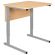 Стол-парта 1-местный регулируемый СУТ.54, 600х500х520-640 мм, рост 2-4, серый каркас, ЛДСП клён