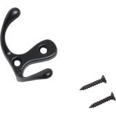 Вешалка настенная УЗК_Крючок трехрожковый СТАНДАРТ 002 BL (15437)мат.черный