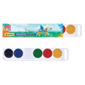 Краски акварельные FORUM "Зверята" 6 цветов, медовые, круглые кюветы, картонная коробка, FA-EV-006-Z