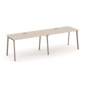 Estetica Рабочая станция на 2 места ES.RS-2.3-LP Капучино/Латте металл 2760*730*750