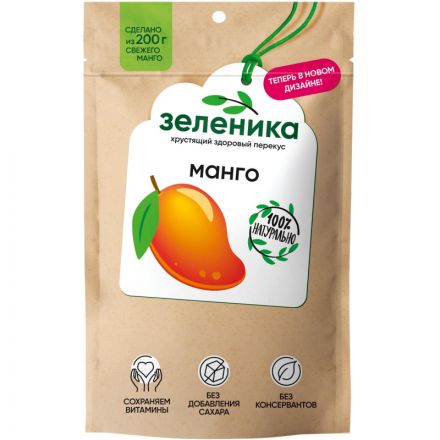Манго Зеленика Здоровый фруктовый перекус 20 г