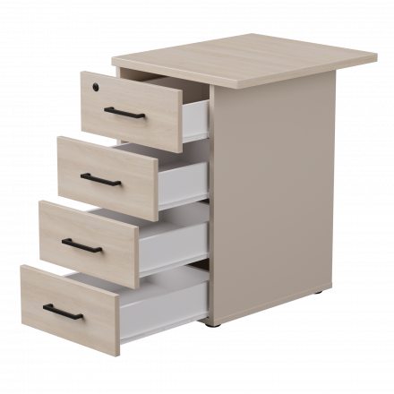 Тумба приставная Everprof EVO с топом 510х600x755 Кашемир/Дуб Соната