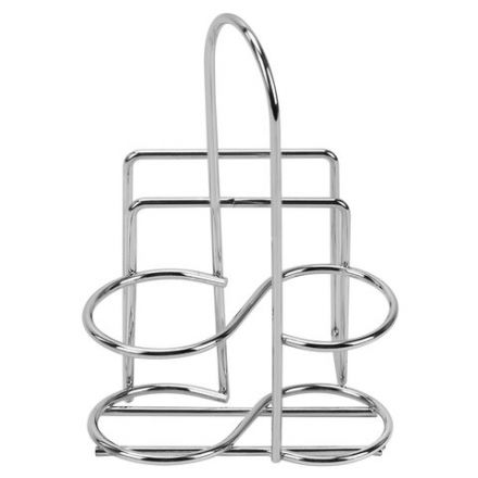 Набор для специй 2х50 мл, CLASSIC, салфетница/подставка + солонка + перечница, WEGLA (ВЕГЛА), 700229