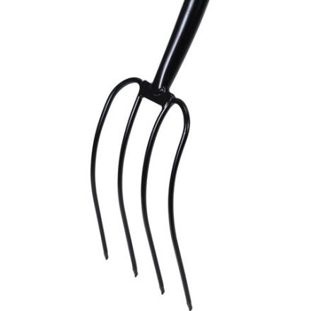 Вилы садовые цельнометаллические 22х30 см, ОБЩАЯ ДЛИНА 150 см, черенок сталь, RABBITEX (РАББИТЕКС) "LONG HANDLE", 700489