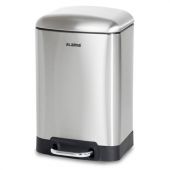 Ведро мусорное с педалью 6 л, крышка с доводчиком, стальное, БЕЗ ОТПЕЧАТКОВ, LAIMA ULTRA, 701567