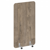 R-line Перегородка на металлических опорах, на роликах DP.R-100-180 Тиквуд тёмный/Серый металл 1000*18*1800