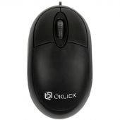Мышь компьютерная Oklick 105S черный оптическая 800dpi/3but (400941)