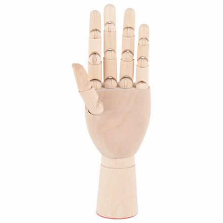 Манекен художественный "РУКА" левая, высота 18 см, дерево, BRAUBERG ART CLASSIC, 192516