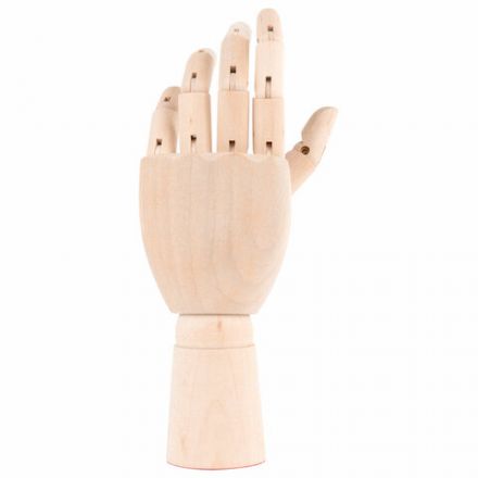 Манекен художественный "РУКА" левая, высота 18 см, дерево, BRAUBERG ART CLASSIC, 192516