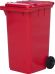 Мусорный контейнер 240л.  красный
