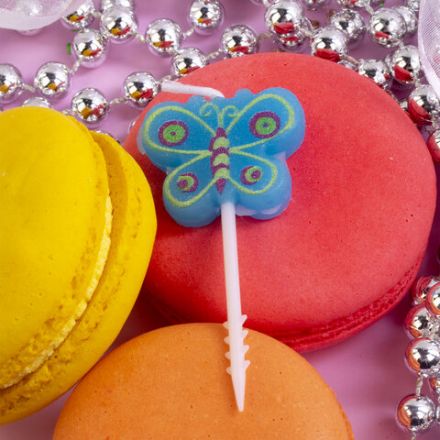 Свечи фигурные для торта на шпажках "Совы и бабочки", 5 шт., 2,5х3/2,5х2,5 см, ЗОЛОТАЯ СКАЗКА, 591465