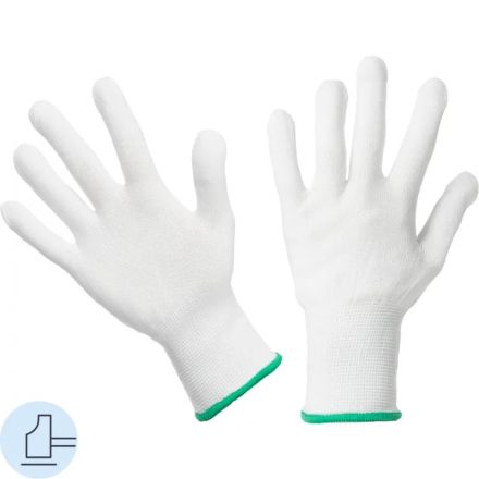 Перчатки защитные нейлон Gward Touch NP1001 белые р.M (12 пар/уп)