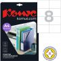 Этикетки самоклеящиеся Promega label (Комус) 105х74 мм 8 штук на листе белые (100 листов в упаковке)