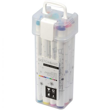 Набор маркеров ДВУС.СКЕТЧ-МАРКSKETCH&ARTБАЗОВЫЙ,12ЦВ.ПЛАС.ПЕН.,22-0076/01 Набор маркеров ДВУС.СКЕТЧ-МАРКSKETCH&ARTБАЗОВЫЙ,12ЦВ.ПЛАС.ПЕН.,22-0076/01
