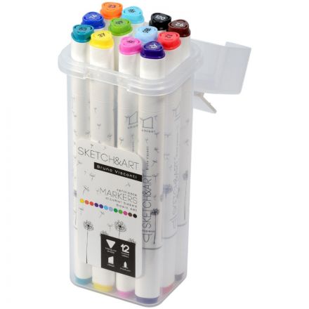 Набор маркеров ДВУС.СКЕТЧ-МАРКSKETCH&ARTБАЗОВЫЙ,12ЦВ.ПЛАС.ПЕН.,22-0076/01 Набор маркеров ДВУС.СКЕТЧ-МАРКSKETCH&ARTБАЗОВЫЙ,12ЦВ.ПЛАС.ПЕН.,22-0076/01