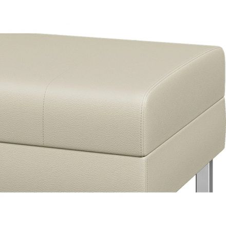 Модуль прямой MV_Flagman банкетка 127х77 слон. кость Oregon 10