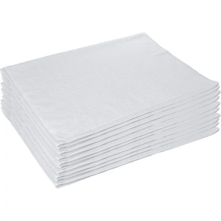 Набор полотенец махровых Luscan 50х70, ПЛ 500г/м2 Oтель белый, 10 шт/уп